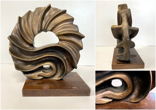 Scultura astratta bronzo - bronzo, volpi
