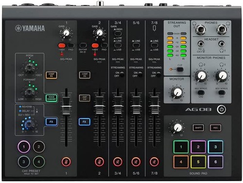Yamaha ag08 black mixer - ag08,