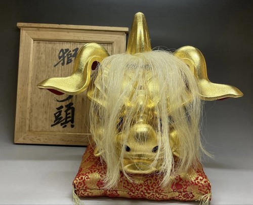 Testa leone shishi intaglio - di,