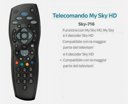 Telecomando decoder sky e - decoder,