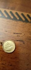 5 lire Ciondolo Moneta Vintage 1954 Oro 18K  2,38g circa