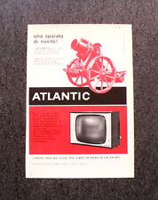 M117- Advertising Pubblicità -1960- ATLANTIC TELEVISORE MODELLO 519