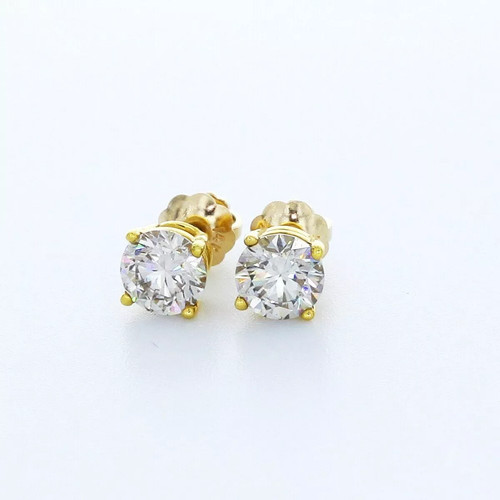 Orecchini perno oro bianco - a,