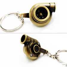 PORTACHIAVI Auto Vero Movimento TURBINA A ELICA Bronzo in Metallo IDEA REGALO