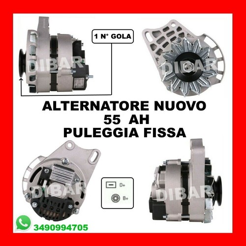 Alternatore nuovo 55ah fiat - nuovo,