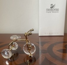 Swarovski Crystal Memories  Trycicle 219198-Gold Plated -Miniature Retired