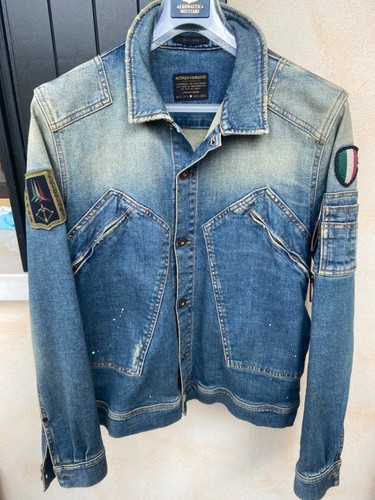 Giubbotto jeans aeronautica - giubbotto,
