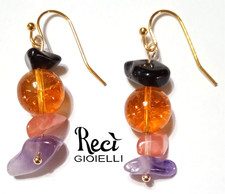 orecchini unisex con pietre