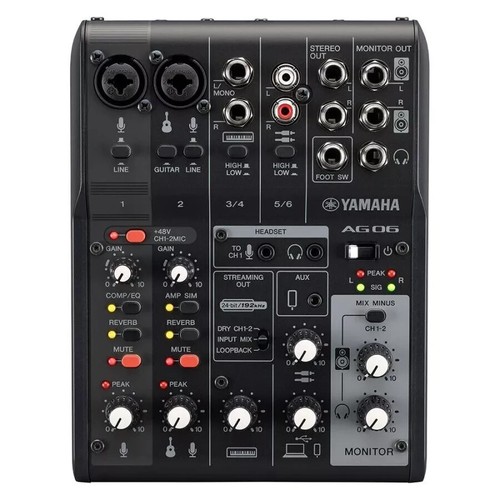 Yamaha ag06mk2b mixer live - mixer,