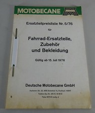 Ersatzteilpreisliste