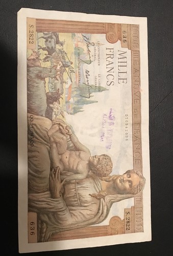 Banconota 1000 franchi - 1000,