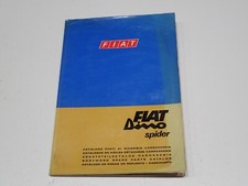 FIAT DINO SPIDER CATALOGO PARTI DI RICAMBIO CARROZZERIA 1968 (S)