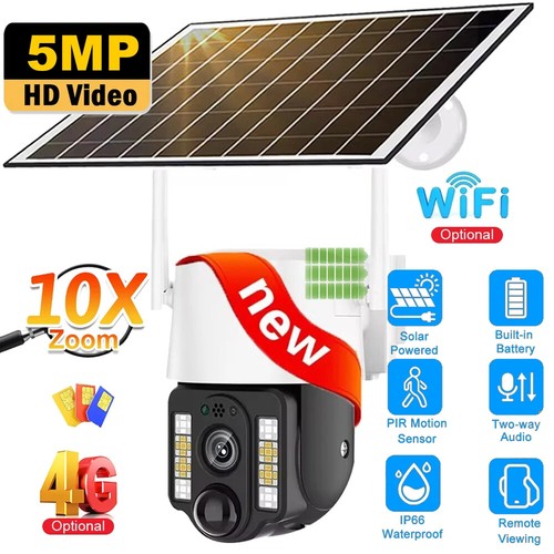Telecamera solare mp 4g - hd, 5