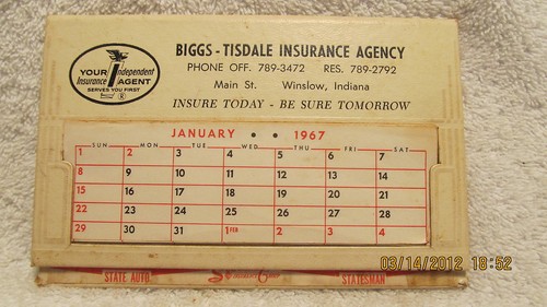 Calendario scrivania 1967 - scrivania,