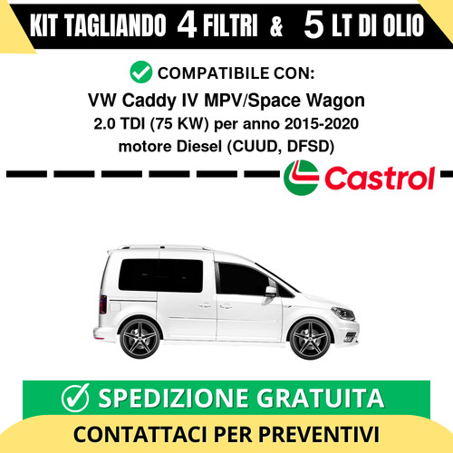 Tagliando per caddy iv - caddy,