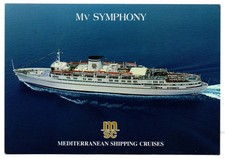 Cartolina 2007. Mv Symphony. MSC Crociere. Viaggiata 1996