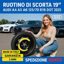 💥 Ruotino di Scorta Audi A4 A5 A6 125/70 R19 DOT 25 5 Fori 🛞