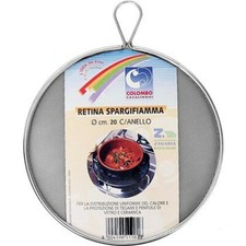 RETINA METALLICA SPARGIFIAMMA CON ANELLO DIAM. CM 20 PER FORNELLI