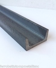 barra in ferro liscio a U profilo grezzo 40x20 sp.6 mm.lunghezza 1 metro sbarra