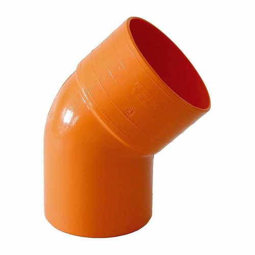 Curva aperta pvc d - 45°, in