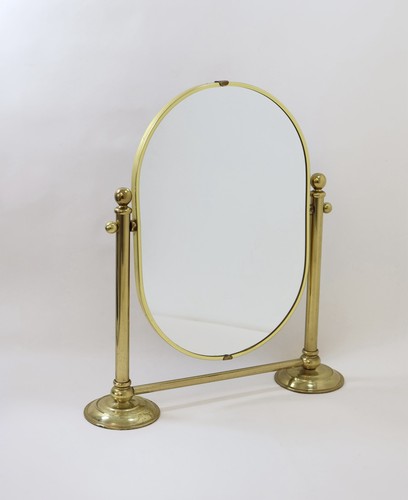 Vintage brass oval dressing - brass,