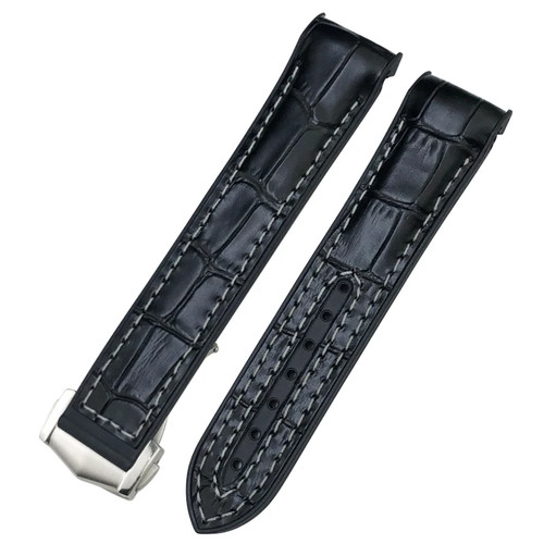 Cinturino orologio pelle gomma