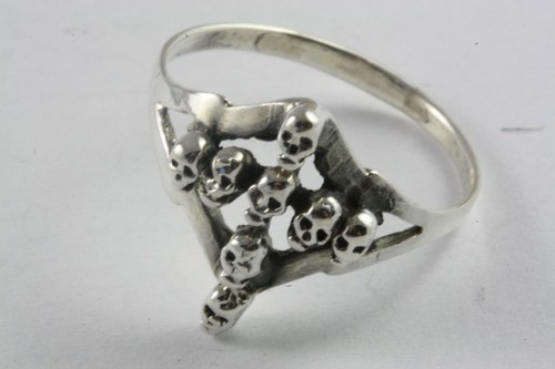 Anello teschio biker - anello,