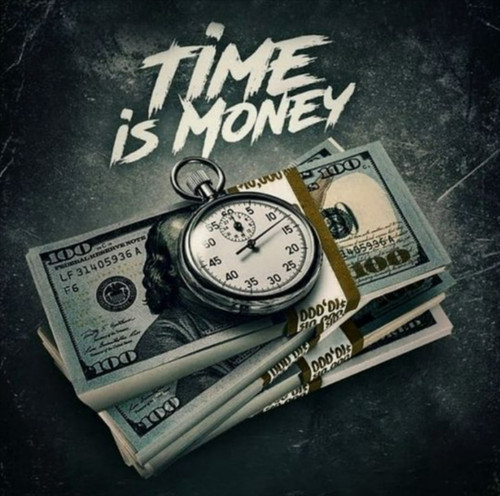 Time mone adesivo parete - time,