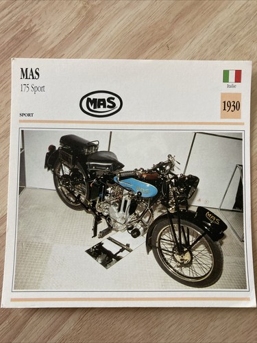 Mas 175 sport 1930 scheda - mas,