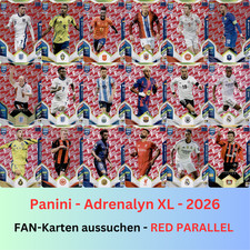 Panini FIFA 365 Adrenalyn XL 2026 - RED PARALLEL - FAN scegli preferito in ROSSO