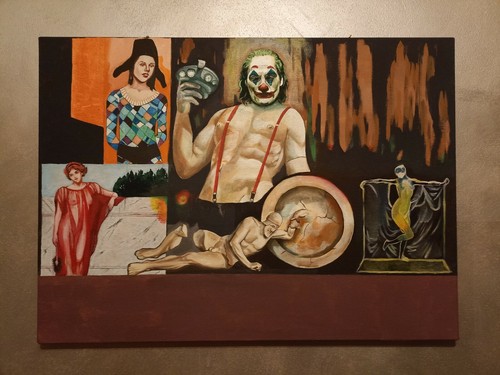 Joker quadro olio - quadro, su