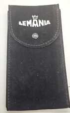 Sacchetto Velluto nero orologi Lemania con pattina interna 7X13.5mm CON BOTTONE