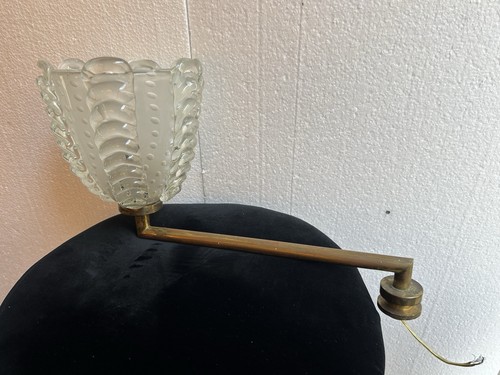 Aplique 50s ottone vetro di - e,