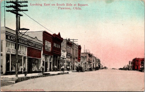 Cartolina pawnee oklahoma - pawnee,,