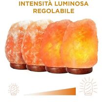 Lampada Sale Himalaya Naturale ORIGINALE 8-10 Kg Ionizzatore e Purificatore Aria