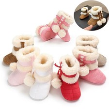 Scarpe Culla Bambino Caldi Bambini Stivali Neve Stivali Neonato Invernali Ragazze Suola Morbida 0-18M