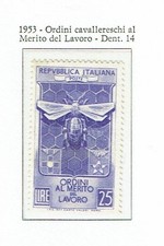 ITALIA 1953 ORDINE