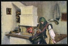 Cartolina artistica fratelli - cartolina,