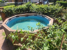 Piscina Pannelli in Legno K2O 315x105 cm Pompa Filtro sabbia