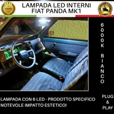 KIT LED INTERNI PER FIAT PANDA 1 SERIE MK1 CONVERSIONE LUCE ABITACOLO LED 6000K