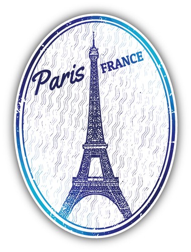 Adesivo parigi torre eiffel - parigi,