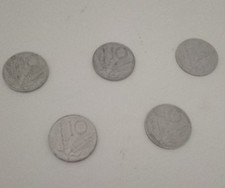 5 Coins 10 Lire Years
