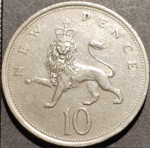 New pence elizabeth 1975 - pence,