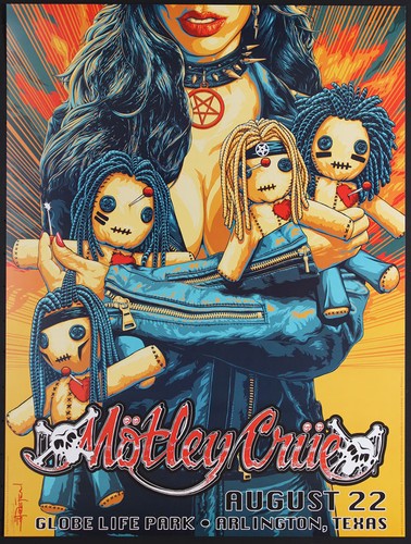 Poster motley crue globe life - motley,