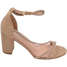 Scarpe sandalo donna oro rosa