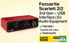 Focusrite Scarlett 2i2 3th Gen - Interfaccia USB | Attrezzatura Audio DJ ✅ Rivenditore!
