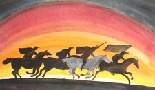 Paesaggio dipinto ad