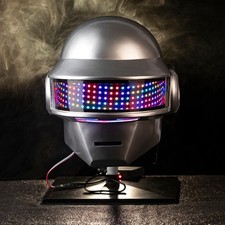 Casco Daft Punk LED Illuminato Thomas Bangalter Maschera Cosplay Puntelli Resina Repliche