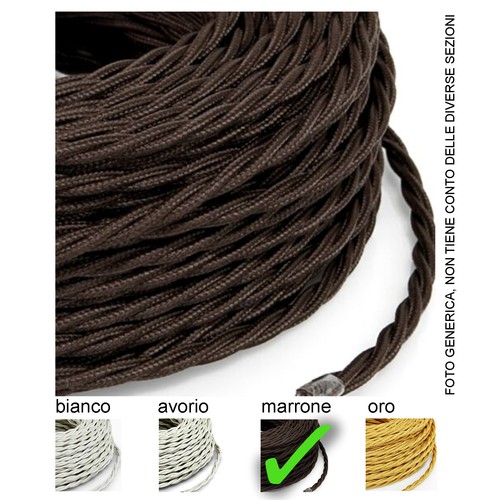 Cavo elettrico treccia 2x1 - cavo,