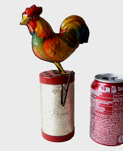 Grand jouet mecanique coq - grand,
